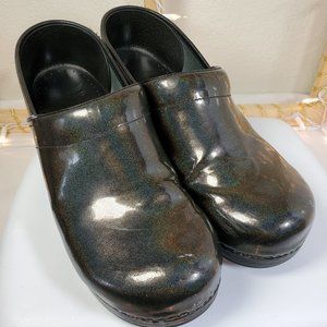 SOLD - Dansko Clogs Rainbow Iridescent Glitter EU42/US11